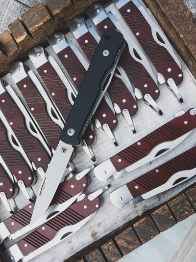 Складной нож Авиационный NEXT.  2х предметный, сталь AUS6,  рукоять G10, цвет черный