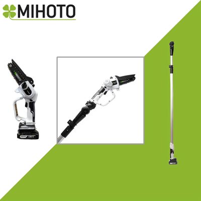 Аккумуляторный цепной высоторез Mihoto MCSA 1801 со штангой (без АКБ и ЗУ)