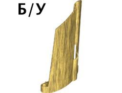 ! Б/У - Technic, Panel Fairing #21 Large Long, Small Hole, Side B, Pearl Gold (44351 / 4503476) - Б/У