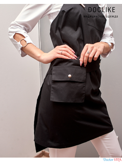 Фартук медицинский DOCLIKE DL015 черный