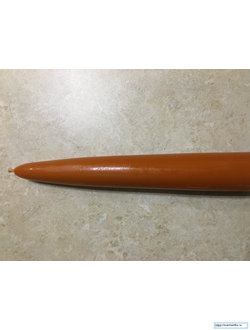 Свеча оранжевая Алтарная большая (9-12 ч. горения).