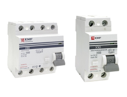 Устройства защитного отключения (УЗО) серии ВД-100 EKF™ PROxima