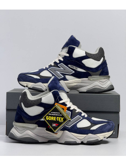 New Balance 9060 Blue White с мехом