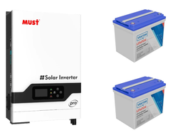 Комплект ИБП на основе инвертора Must PV18-4024 PRO II и двух аккумуляторов литиевых Vektor LFP 25,6-50 (2 шт.)