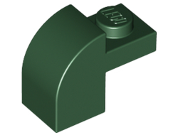Slope, Curved 2 x 1 x 1 1/3 with Recessed Stud, Dark Green (6091 / 4250287 / 4588024 / 6411352)