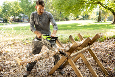 заготовка дров Greenworks GD60CS40K4