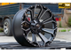 Комплект дисков R20 9,0J ET+0 6*139,7 FBX 146-20 Черный с фрезеровкой (R691)