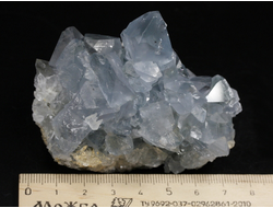 Целестин голубой, друза кристаллов, Мадагаскар (72*62*46 мм, 301 г) №37788