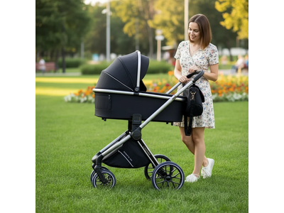 Детская коляска 3 в 1 Luxmom 811X Черный