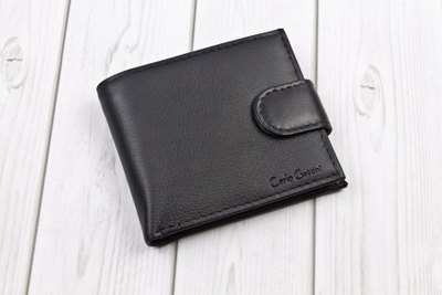 Кожаное портмоне Arrone black (арт. 7411-01)