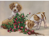 Собачки с цветочным горшком (РК-332)