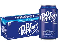 Газированный напиток Dr. Pepper Спайдермен Дарк Берри, 355мл