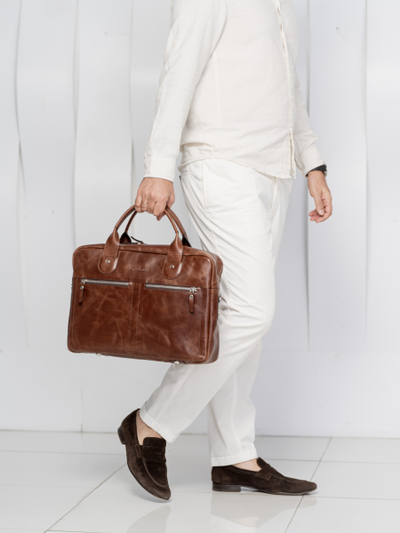 Сумка для ноутбука Fratello brown (арт. 1014-02)