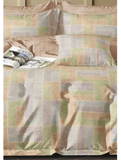 Постельное белье Cleo полутороспальное сатин 150х210х1 160х230х1 70х70х2 15/867-SK