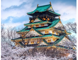 Пагода (Замок в Осаке) DS857 (алмазная мозаика) mp-mf avmn-jg