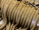Французские пайетки №6064 Light Brown 4 мм (нить ок. 1000 шт)