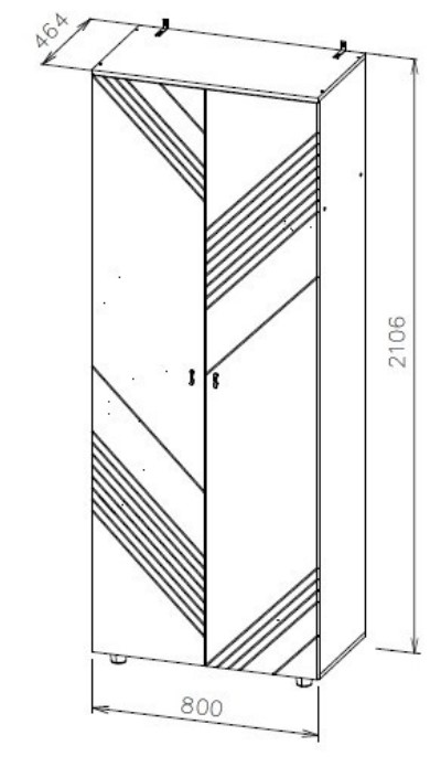 Байкал Шкаф двухстворчатый комбинированный SAFE Дуб Золотой/Графит