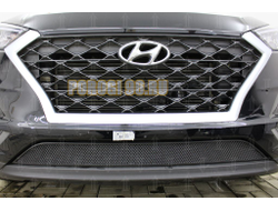 Защита радиатора Hyundai Tucson 2018- black низ
