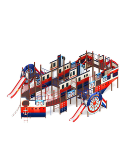 Серия «Пароход» ДИК 2.03.3.05 H=1200 H=1500 H=2000 игровой комплекс