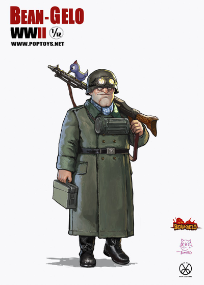 Немец "Громила" Канн - Коллекционная фигурка 1/12 scale Bean Gelo Series Kahn (BGS005) -  POPTOYS