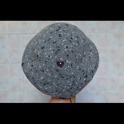 Берет женский меланж Vizio Италия 5520 серый