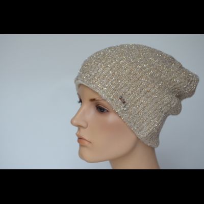 Шапка Vizio  Италия 1079 CY бежевая вязаная