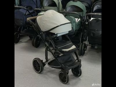 Детская коляска 3 в 1 Luxmom F2 Серый (Экокожа)