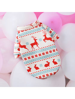 Кофта Picturest Белая с оленями