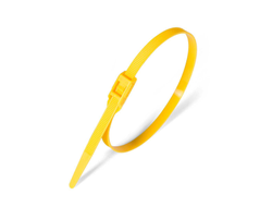 Стяжка нейлоновая КСГ 8х400 (желт) (100шт) с горизонтальным замком