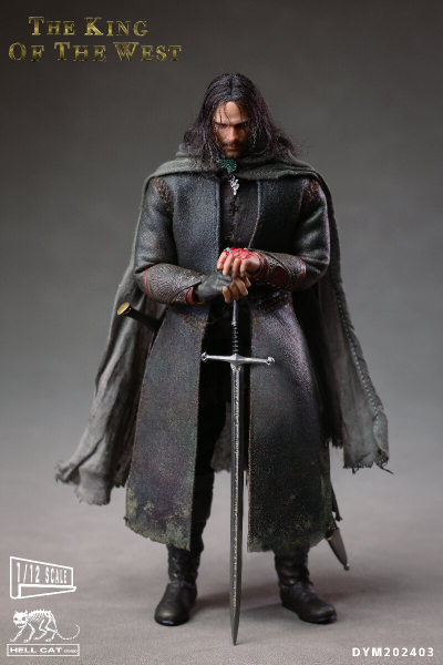 Арагорн (Властелин Колец, Lord of the Rings) - Коллекционная фигурка 1/12 SCALE The King of the West (DYM202403) - HELL CAT