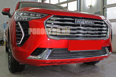 Защита радиатора Haval Jolion 2020- black низ