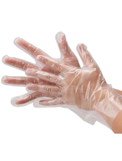 Перчатки полиэтиленовые M (100 шт.)