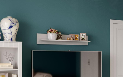 Полка "Прованс"  1070х200х200 Бодега белая / Патина премиум