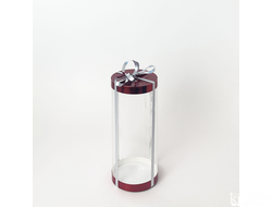 Коробка для торта JUST. Красная. Диаметр 12,5 см, Высота 28 см, Упаковка 10 штук