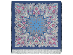 Павловопосадский платок Зимняя роза 2016-14