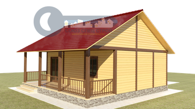 ДЖ-11 ГАБАРИТНЫЕ РАЗМЕРЫ: (6Х8М) 1 ЭТАЖ, ОБЩАЯ ПЛОЩАДЬ: 66,6М²