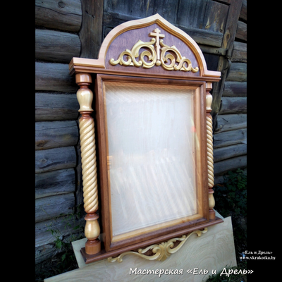 Резной киот, мастерская ""Ель и дрель"