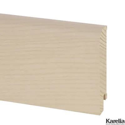 Плинтус напольный Pedross R9 Ясень Белёный шпон 80х18 купить в интернет-магазине karelia-floor.ru