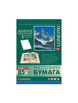 860004 Наклейки для струйного принтера глянцевые А4/1 (1 лист)