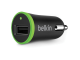 Зарядное устройство автомобильное BELKIN, кабель microUSB 1,2 м, выходной ток 1 A, черный, F8M711bt04-BLK