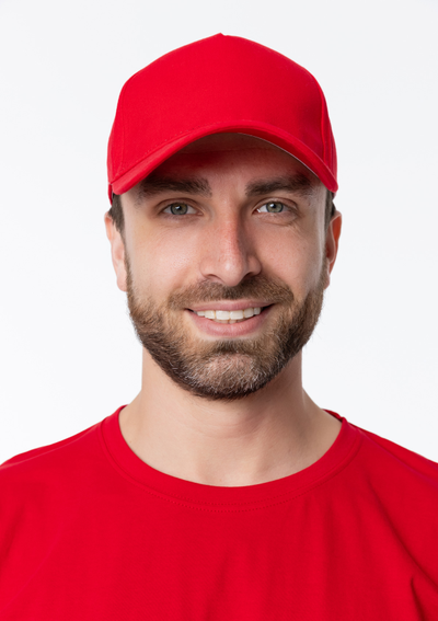 Бейсболка А12 5 клиньев хлопок 260, метзастёжка