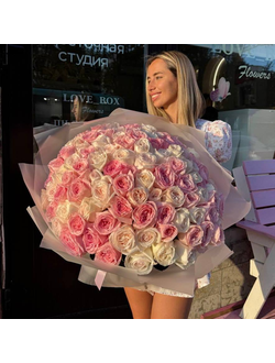 БУКЕТ ИЗ 101 РОЗЫ OHARA