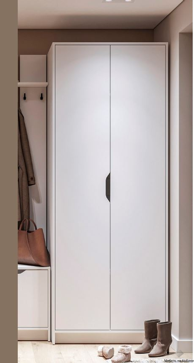 Руна ШК-02 Шкаф 2-х створчатый Белый/Белый