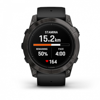 Умные часы Garmin Epix Pro Gen 2 Standard Edition 51 мм, серый, черный силиконовый ремешок (010-02804-21)