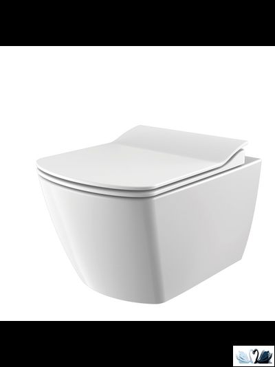 Унитаз-биде Creavit Elegant Rim-Off EG321.00000 подвесной, безободковый квадратная форма