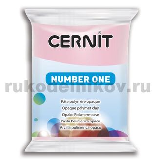 полимерная глина Cernit Number One, цвет-rose 475 (розовый), вес-56 грамм
