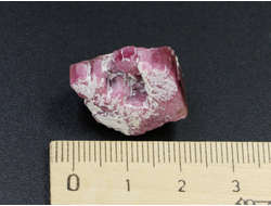 Турмалин розовый, кристалл, Россия, Забайкальский край, Малханское пегматитовое поле (20*15*15 мм, 6 г) №22802