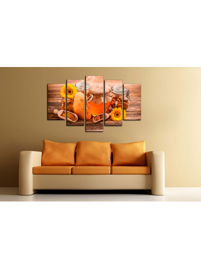 Модульная картина "Домашний мед"