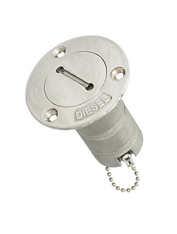 Горловина заливная из нержавеющей стали AISI 316 с крышкой Cim 0662-0701 38 мм под дизель