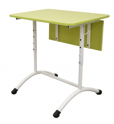 Стол ученический МЕГА одноместный, регулируемый, с экраном ЛДСП